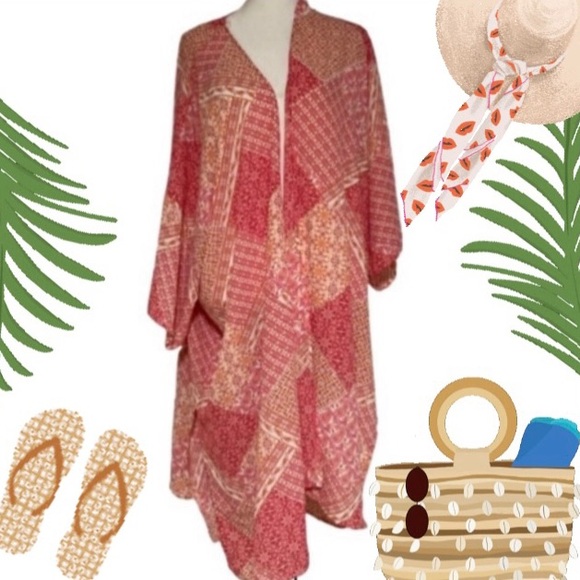 NWOT Kimono/Coverup Plus Size 3X - Picture 9 of 9